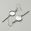 314 Stainless Steel Earring Hooks STAS-WH0046-01B-2