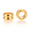 304 Stainless Steel Grooved Beads STAS-I117-16A-G-1
