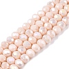 Electroplate Glass Beads Strands EGLA-A044-P6mm-B05-1