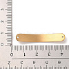 304 Stainless Steel Brushed Curved Rectangle Connector Charms STAS-R222-03G-3