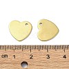 Ion Plating(IP) 201 Stainless Steel Charms STAS-H191-01C-G-3
