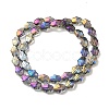 Transparent Electroplate Glass Beads Strands EGLA-F159-HR03-2