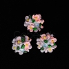 Luminous Polymer Clay Rhinestone Floral Ball Beads CLAY-U002-01E-3