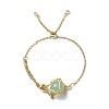 Adjustable Brass Macrame Pouch Bracelet Making for Stone Holder AJEW-JB01192-01-2