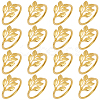 16Pcs Christmas Theme Alloy Napkin Rings AJEW-GF0013-16G-1