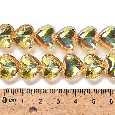 Electroplate Glass Beads Strands EGLA-B008-01A-HP02-1