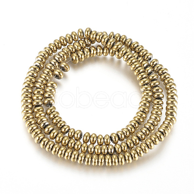 Non-magnetic Synthetic Hematite Beads Strands G-G826-02G-4mm-1