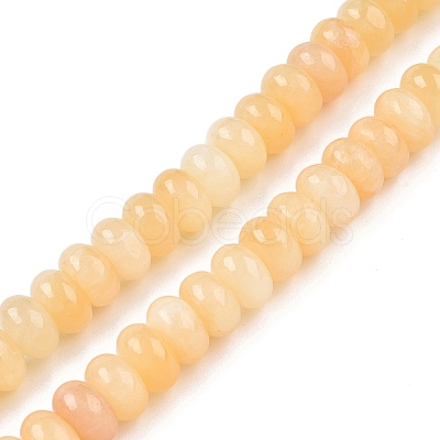 Natural Yellow Jade Beads Strands G-T138-74A-1