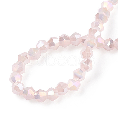 Imitation Jade Electroplate Glass Beads Strands EGLA-A039-J2mm-B07-1