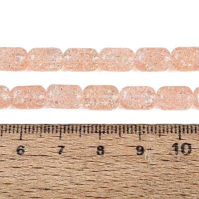 Transparent Crackle Glass Beads Strands GLAA-NH0001-04-A04-1