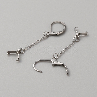 304 Stainless Steel Leverback Earring Hooks STAS-WH0001-13-1