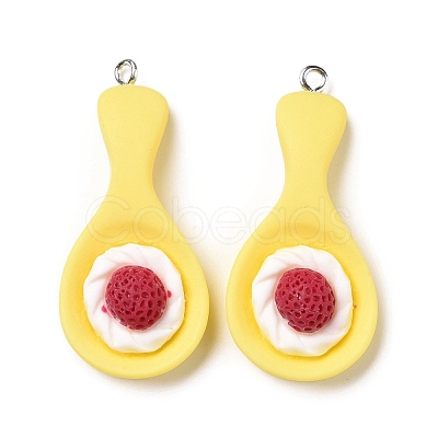 Opaque Resin Pendants RESI-G032-F04-1