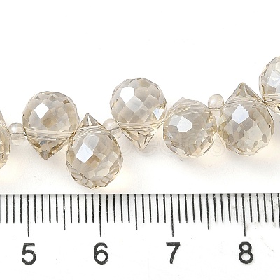 Electroplate Glass Beads Strands EGLA-D030-17O-1