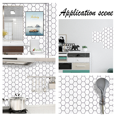 PVC 3D Anticollision Wall Stickers Brick Pattern Stickers DIY-WH0217-17A-1