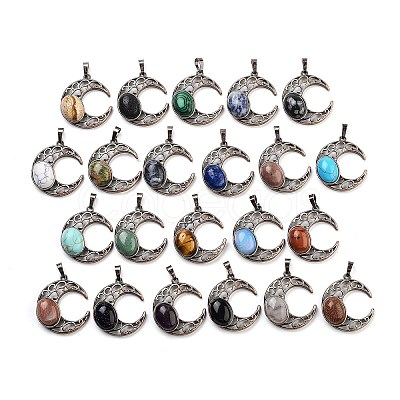 Natural & Synthetic Gemstone Pendants G-L602-01R-1