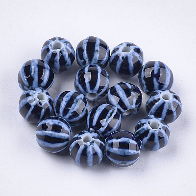 Handmade Porcelain Beads X-PORC-S498-24J-1