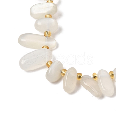 Natural White Moonstone Beads Strands GG-CBADF20-A03-1