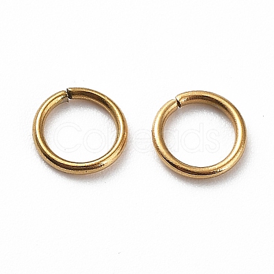 Ion Plating(IP) 304 Stainless Steel Open Jump Rings X-STAS-R060-5x0.7-G-1