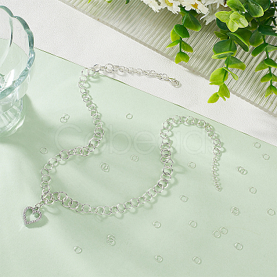 150Pcs 925 Sterling Silver Open Jump Rings STER-UN0001-01-1