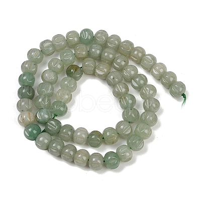 Natural Green Aventurine Beads Strands G-Z080-B12-8x6mm-1