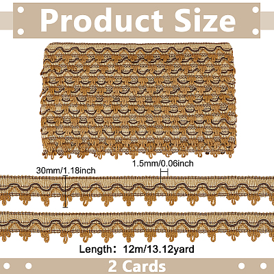 Polyester Braided Ribbons OCOR-WH0112-006B-1
