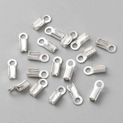 925 Sterling Silver Folding Crimp Ends STER-WH0011-20S-1