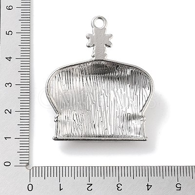 Alloy Rhinestone Pendants ALRI-S001-11P-1