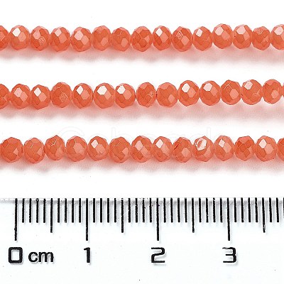 Baking Paint Imitation Jade Glass Bead Strands DGLA-A034-J2MM-A12-1