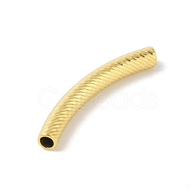 304 Stainless Steel Curved Tube Beads STAS-M071-03B-G-1