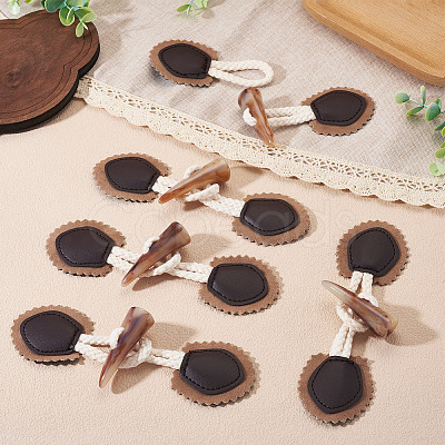 5 Pairs Resin Buttons BUTT-TA0001-48A-1