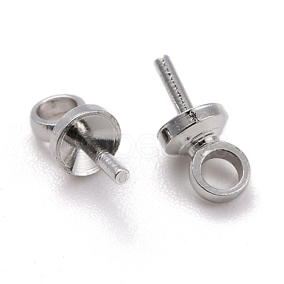 Brass Cup Peg Bails Pendants KK-Z018-01B-P-1