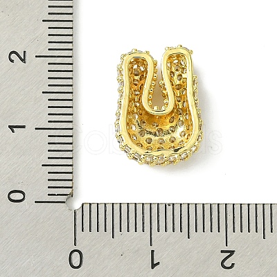 Rack Plating Brass Clear Cubic Zirconia Pendants KK-S378-01G-U-1