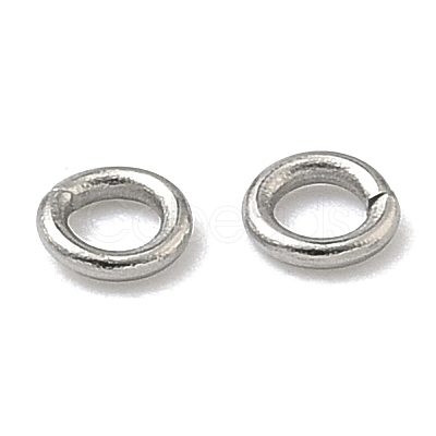 Tarnish Resistant 304 Stainless Steel Open Jump Rings X-STAS-Q186-02-3x0.6mm-1