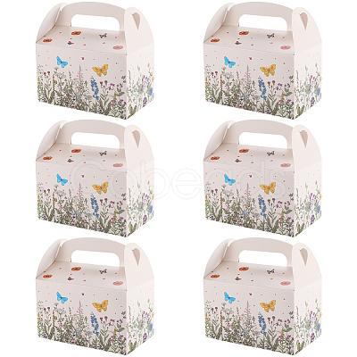 12Pcs Folding Paper Gift Boxes CON-WH20001-18A-1