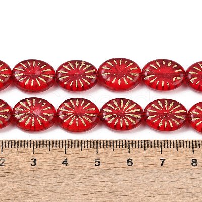 Czech Pressed Glass Beads GLAA-I061-24-1