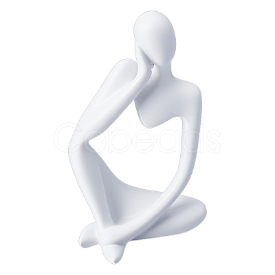 Resin Abstract Thinker Display Decorations AJEW-WH0270-624A-1