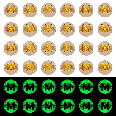 50G Luminous Transparent Acrylic Beads OACR-TAD0001-01M-1