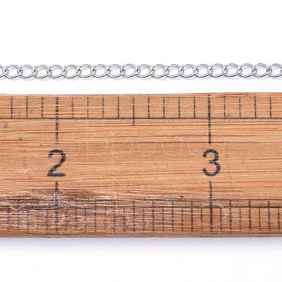Tarnish Resistant 304 Stainless Steel Curb Chains CHS-F006-04A-P-1