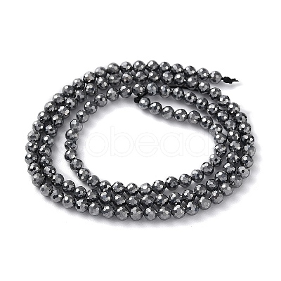 Terahertz Stone Beads Strands G-G048-A01-01-1