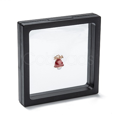 Square Transparent PE Thin Film Suspension Jewelry Display Box CON-D009-01C-03-1