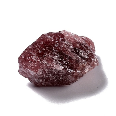 Rough Raw Natural Strawberry Quartz Beads G-K314-02-1