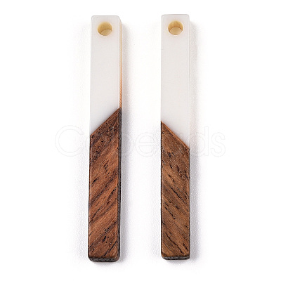 Opaque Resin & Walnut Wood Pendants RESI-TAC0021-43A-1