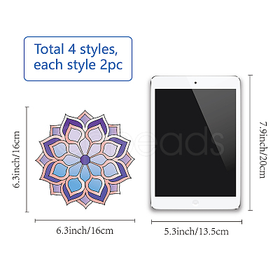 PVC Window Static Sticker DIY-WH0311-024-1