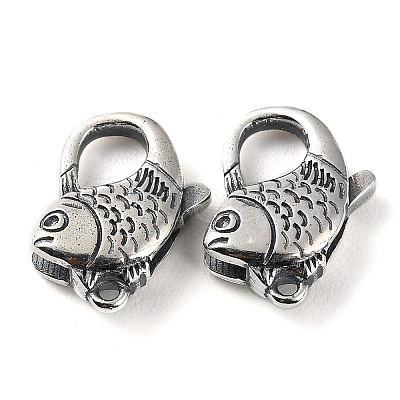 925 Thailand Sterling Silver Lobster Claw Clasps STER-D003-28AS-1