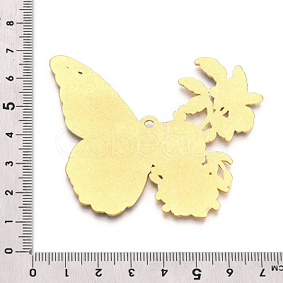 Rack Plating Alloy Enamel Big Pendants ENAM-N056-399-G-1