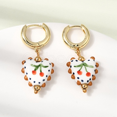 Brass Hoop Dangle Earrings KK-CBA8324-26G-03-1