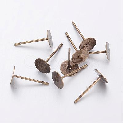 Stud Earring Settings KK-C2896-AB-1-1