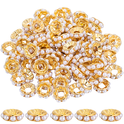 100pcs Alloy Spacer Beads FIND-SC0021-51G-1