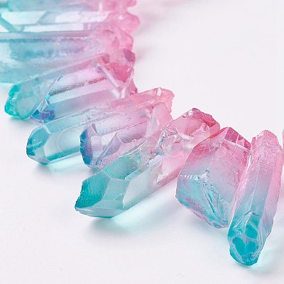 Natural Quartz Crystal Beads Strands G-E403-01A-1