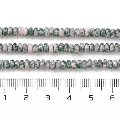 Natural Green Spot Jasper Beads Strands G-H292-A18-02-1